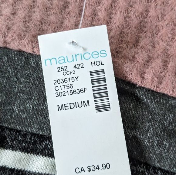 NWT Women's Stripe Colorblock Front Knot Mixer Tee - Size L - Picture 5 of 8